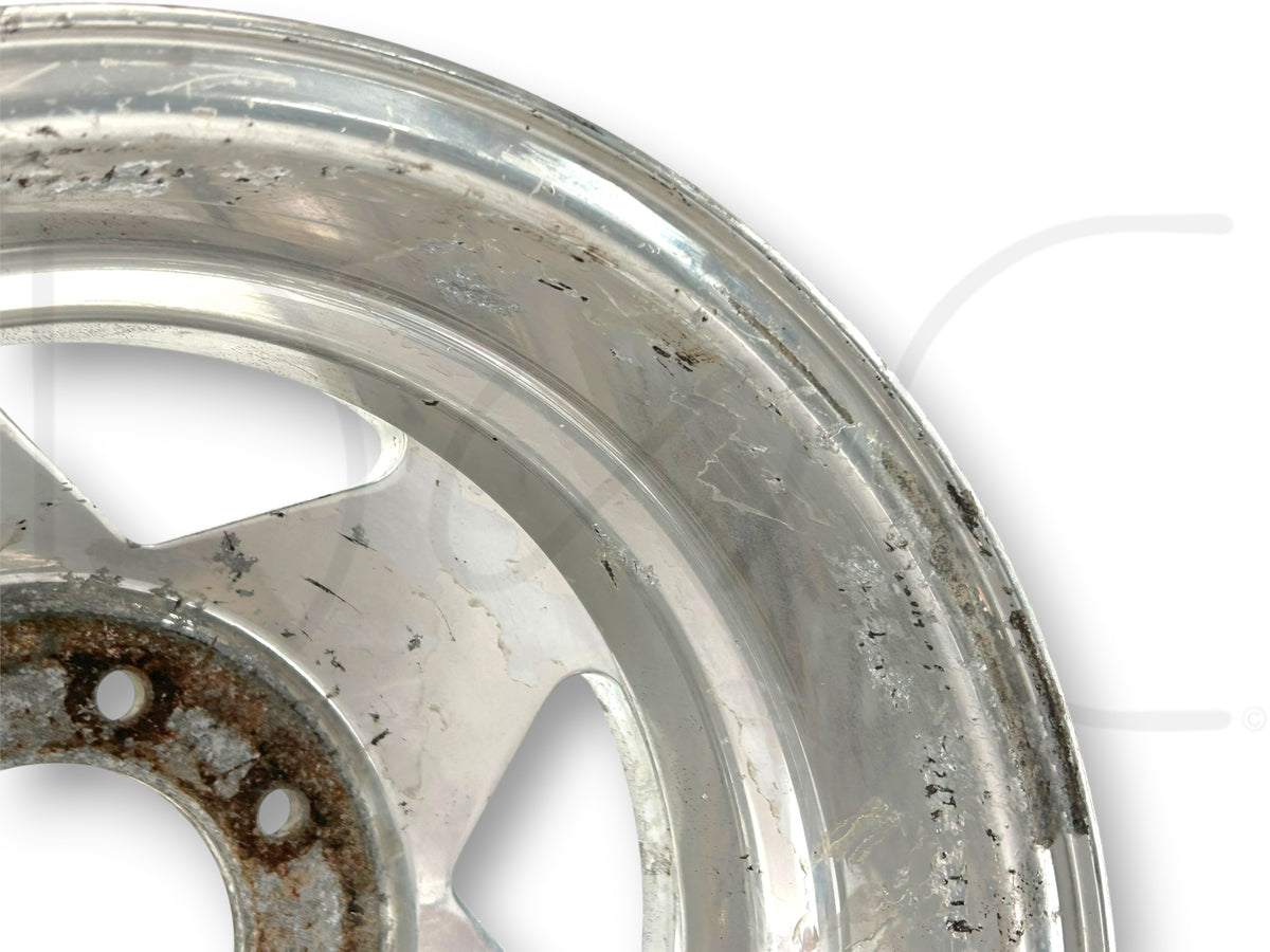 99-04 Ford F350 Dually DRW 16" Aluminum Wheel 16X6 Rear Rim F81A-1007-Gb *Blem*