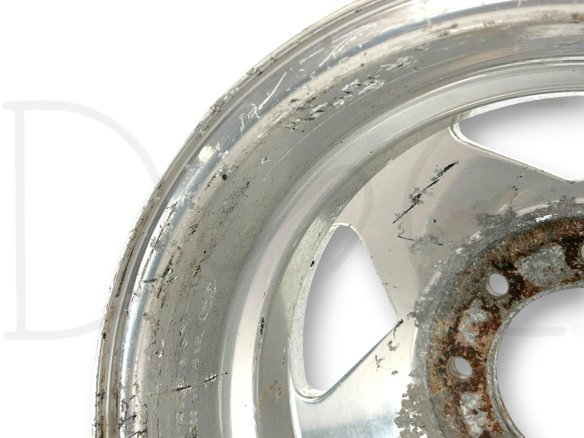 99-04 Ford F350 Dually DRW 16" Aluminum Wheel 16X6 Rear Rim F81A-1007-Gb *Blem*