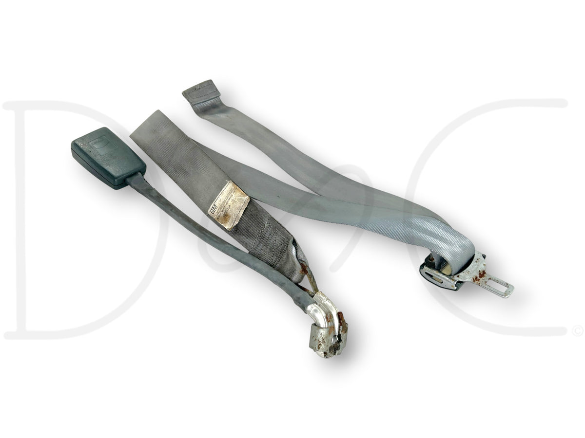 90-02 Chevy Kodiak Topkick 6500 7500 Center Seat Lap Belt & Seatbelt Latch Gray