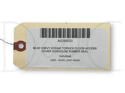 90-02 Chevy Kodiak Topkick Floor Access Cover Doghouse Rubber Seal Weatherstrip