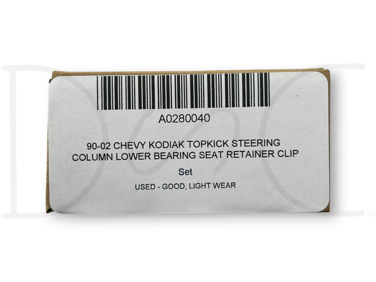 90-02 Chevy Kodiak Topkick Steering Column Lower Bearing Seat Retainer Clip