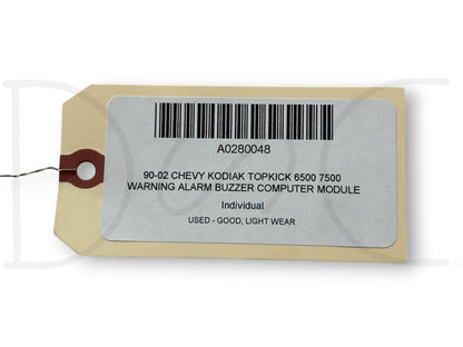 90-02 Chevy Kodiak Topkick 6500 7500 Warning Alarm Buzzer Computer Module