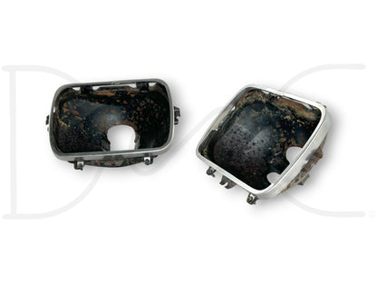 90-02 Chevy Kodiak Topkick Sealed Beam Headlight Bracket Bucket Set OE Brackets