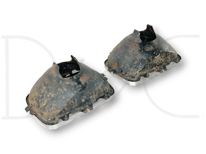 90-02 Chevy Kodiak Topkick Sealed Beam Headlight Bracket Bucket Set OE Brackets