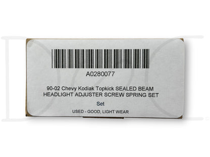 90-02 Chevy Kodiak Topkick Sealed Beam Headlight Adjuster Screw Spring Set