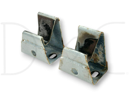 90-96 Chevy Kodiak Topkick Tilt Hood Support Rest Brackets OE Bracket Set