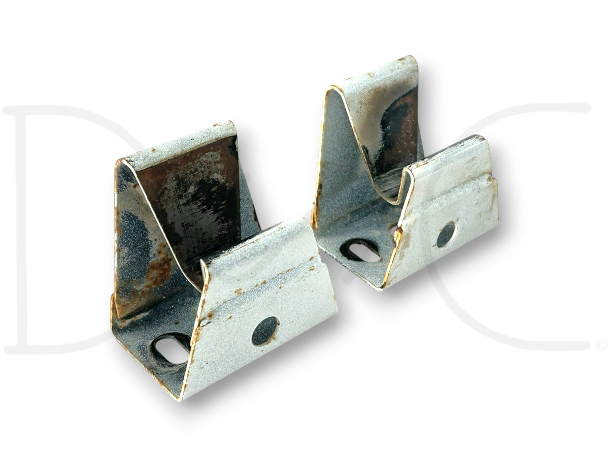 90-96 Chevy Kodiak Topkick Tilt Hood Support Rest Brackets OE Bracket Set