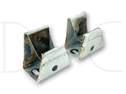 90-96 Chevy Kodiak Topkick Tilt Hood Support Rest Brackets OE Bracket Set