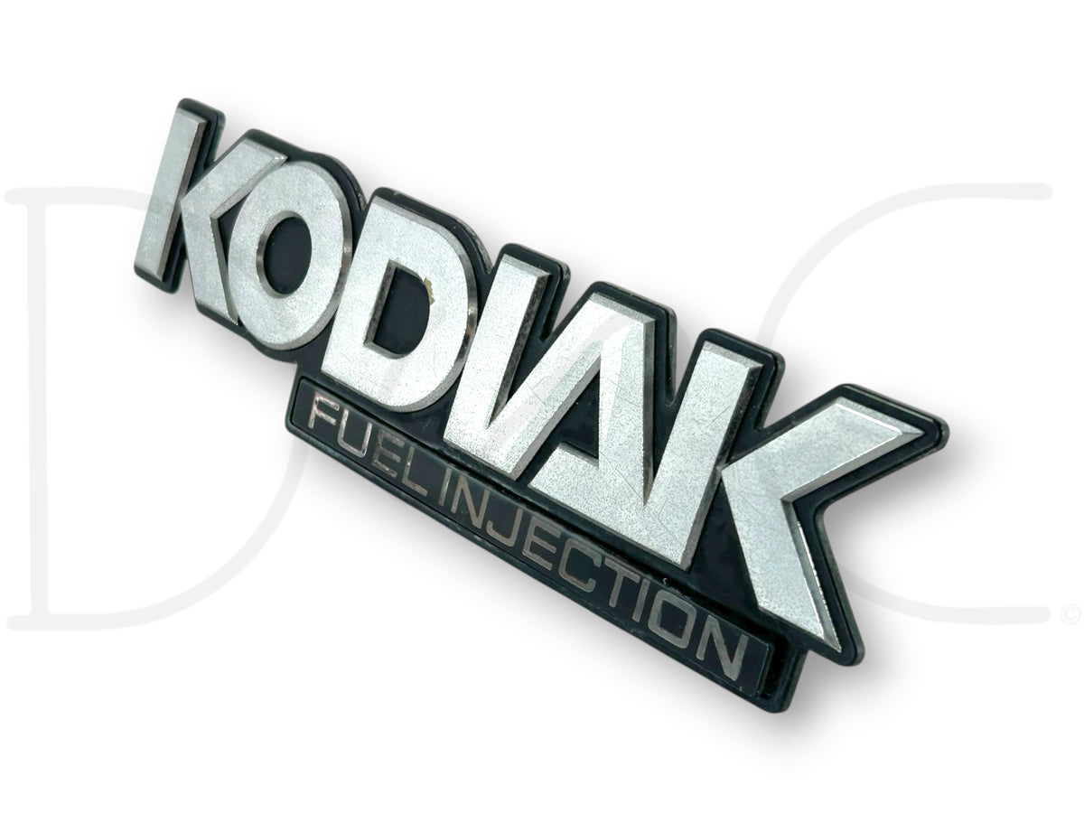90-02 Chevy Kodiak Fuel Injection Hood Side Fender Badge Emblem Plate OEM