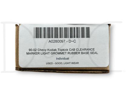 90-02 Chevy Kodiak Topkick Cab Clearance Marker Light Grommet Rubber Base Seal