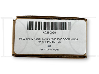 90-02 Chevy Kodiak Topkick 6500 7500 Door Hinge Pin Spring Set OE