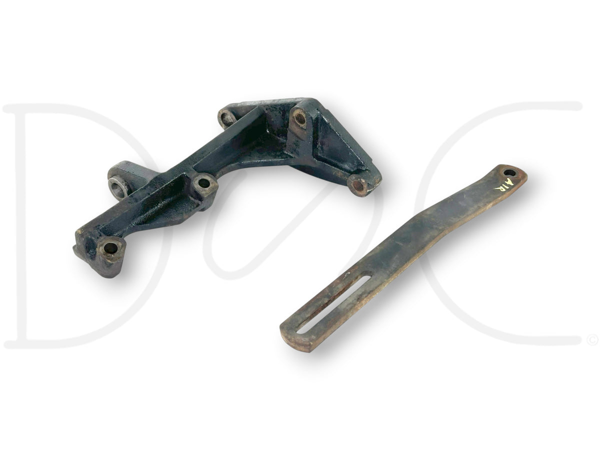 90-02 Chevy Kodiak Topkick 366 427 Bendix Air Compressor Mount Bracket Set