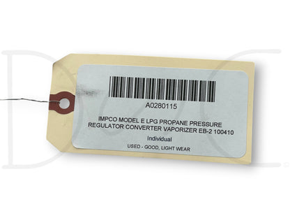 Impco Model E Lpg Propane Pressure Regulator Converter Vaporizer Eb-2 100410