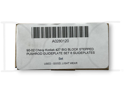90-02 Chevy Kodiak 427 Big Block Stepped Pushrod Guideplate Set 8 Guideplates