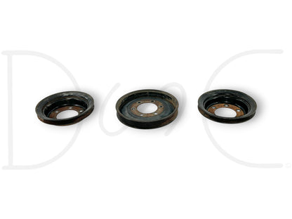 90-02 Chevy Kodiak Topkick 366 427 Crankshaft Pulley Set Multi-Rib & V Pulleys