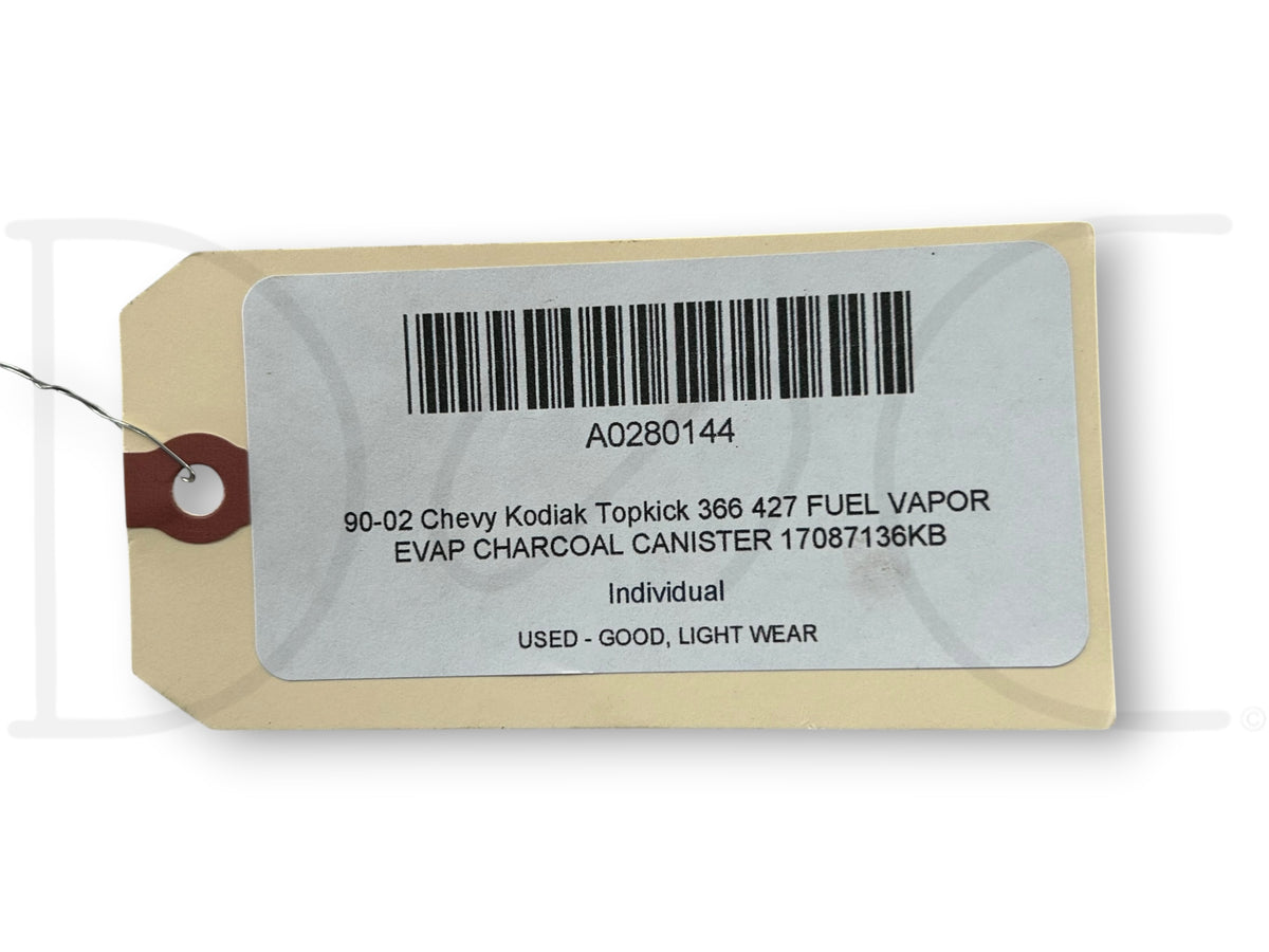 90-02 Chevy Kodiak Topkick 366 427 Fuel Vapor Evap Charcoal Canister 17087136KB