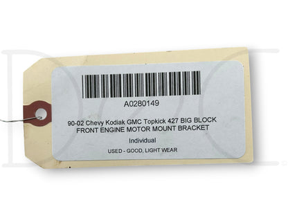 90-02 Chevy Kodiak GMC Topkick 427 Big Block Front Engine Motor Mount Bracket