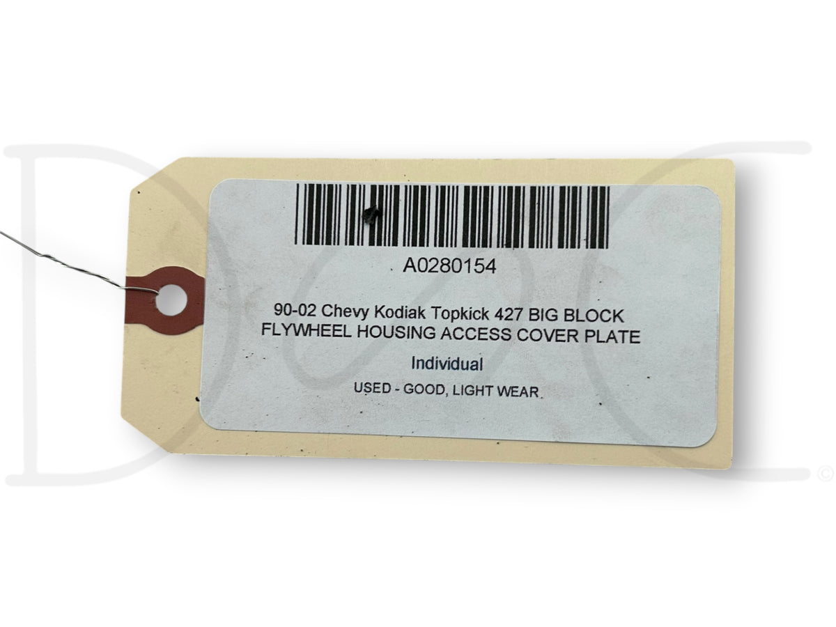90-02 Chevy Kodiak Topkick 427 Big Block Flywheel Housing Access Cover Plate
