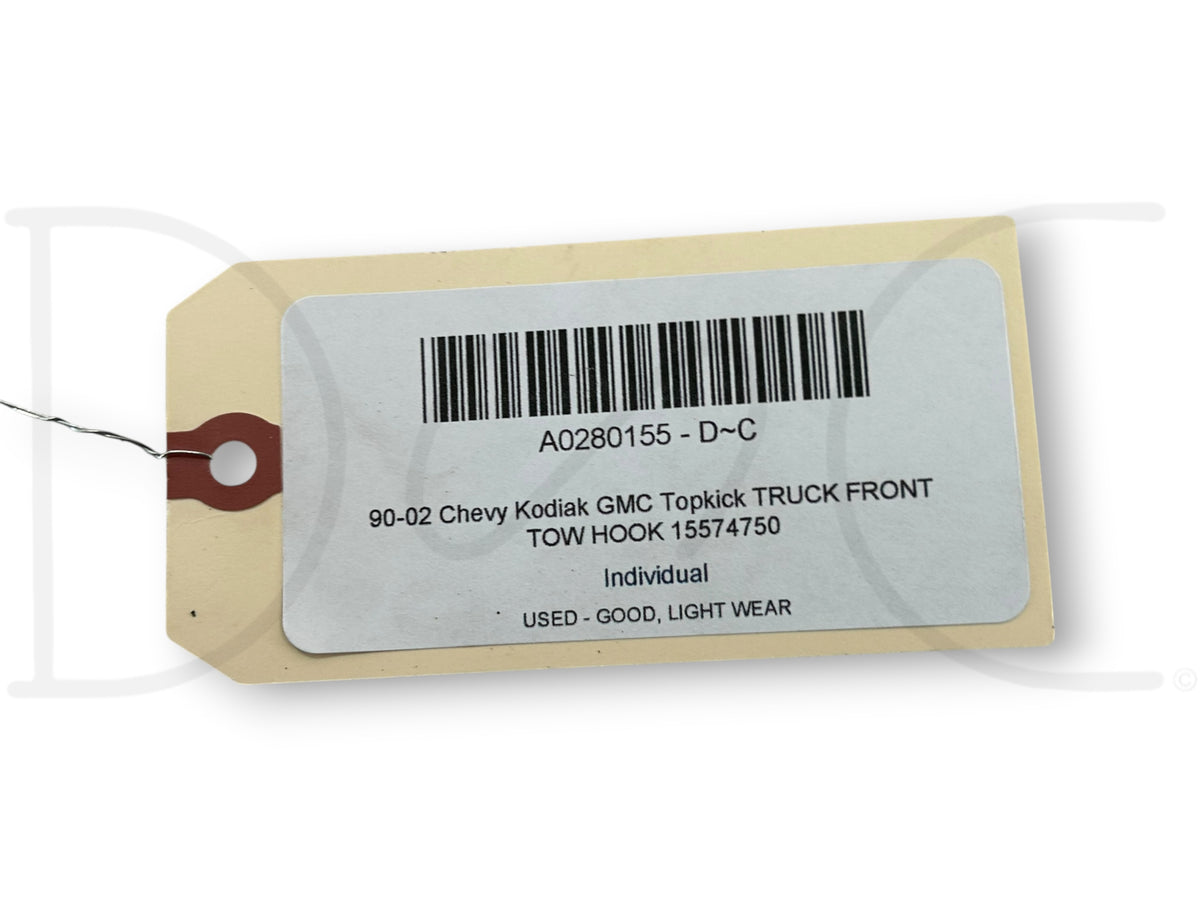 90-02 Chevy Kodiak GMC Topkick Truck Front Tow Hook 15574750