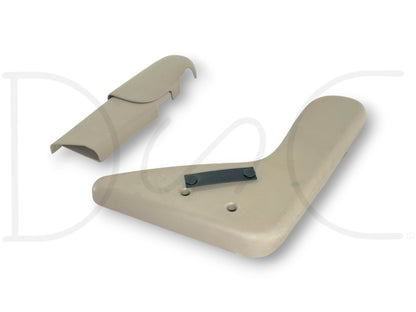 99-07 Ford F250 F350 Jump Seat Center Console Side Trim Panel Set Tan OE