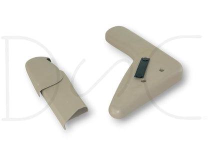 99-07 Ford F250 F350 Jump Seat Center Console Side Trim Panel Set Tan OE