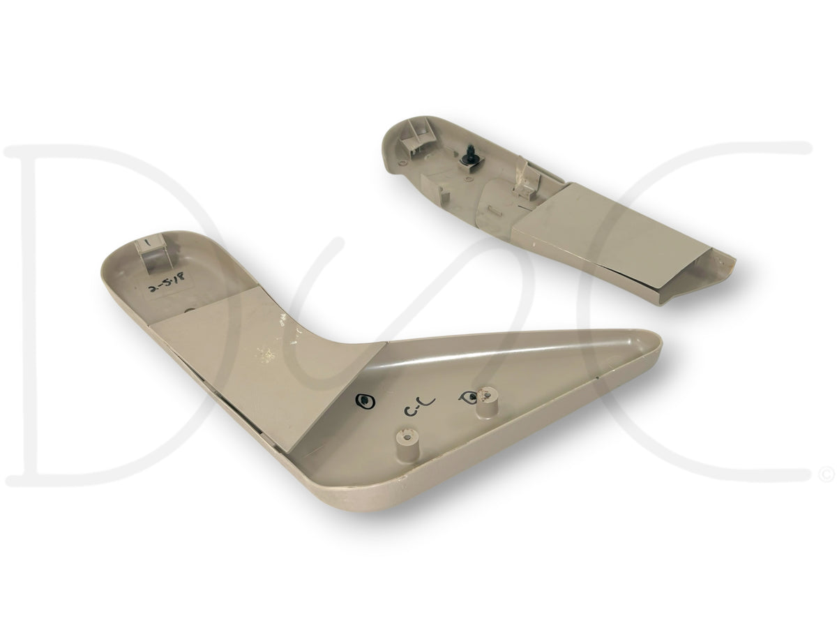 99-07 Ford F250 F350 Jump Seat Center Console Side Trim Panel Set Tan OE
