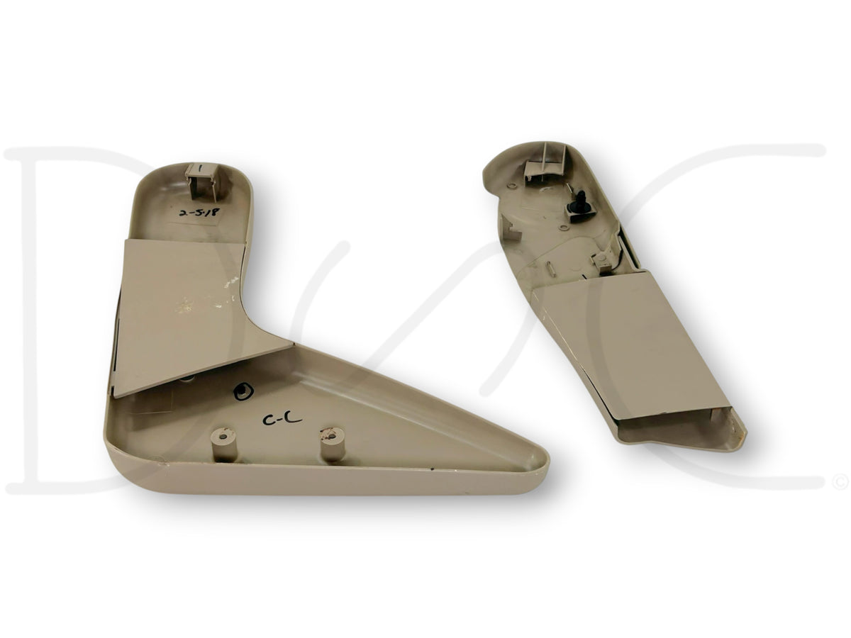 99-07 Ford F250 F350 Jump Seat Center Console Side Trim Panel Set Tan OE