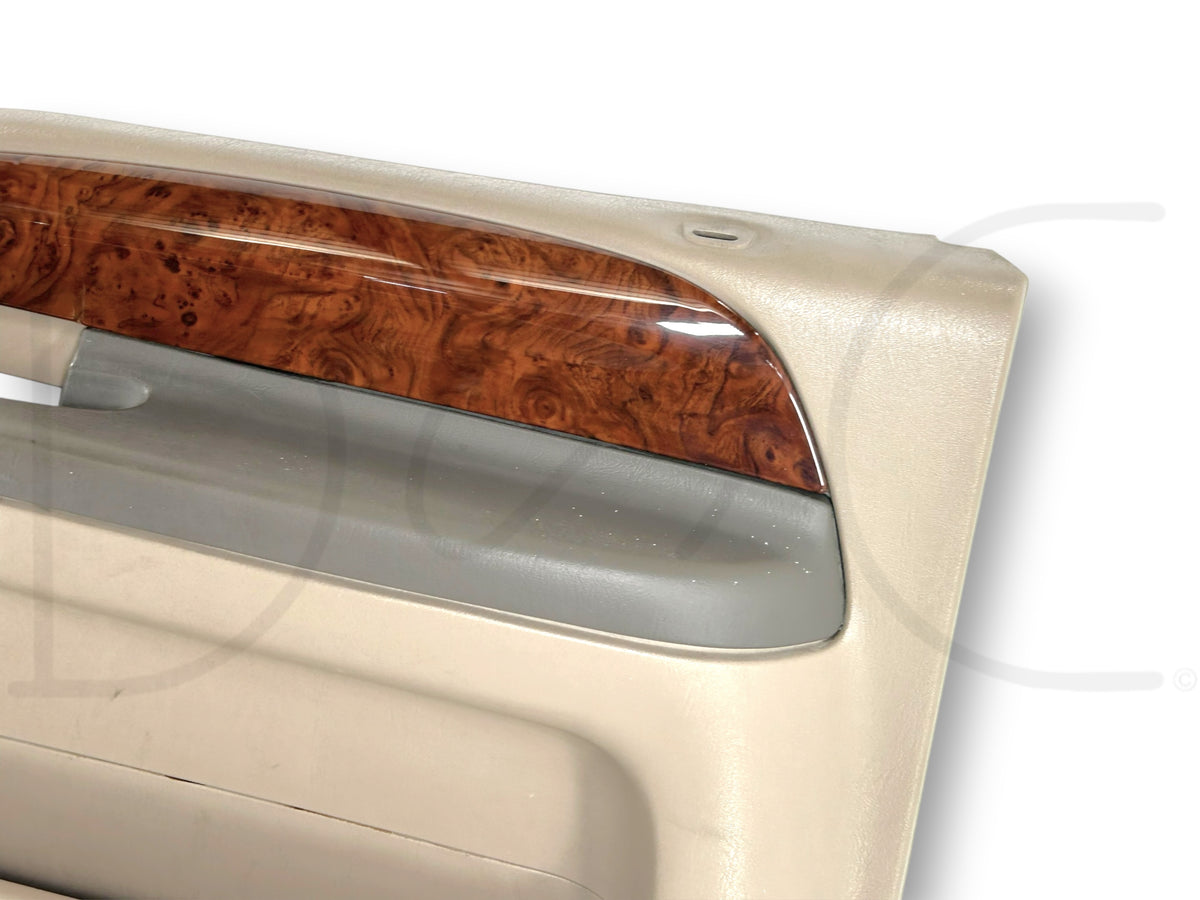 99-04 Ford F250 F350 Lariat RH Right Passenger Front Door Panel Power Tan OE