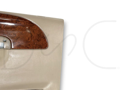 99-04 Ford F250 F350 Lariat LH Left Driver Rear Door Panel Power Tan Wood Grain