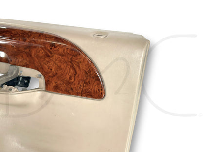99-04 Ford F250 F350 Lariat LH Left Driver Rear Door Panel Power Tan Wood Grain