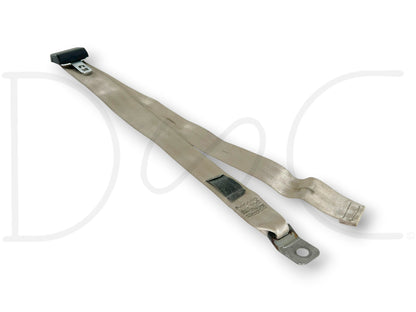 99-02 Ford F250 F350 Rear Back Seat Center Seatbelt Lap Belt Tan OE