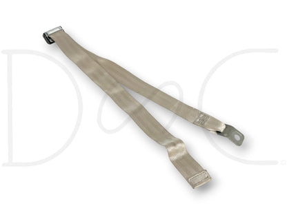 99-02 Ford F250 F350 Rear Back Seat Center Seatbelt Lap Belt Tan OE