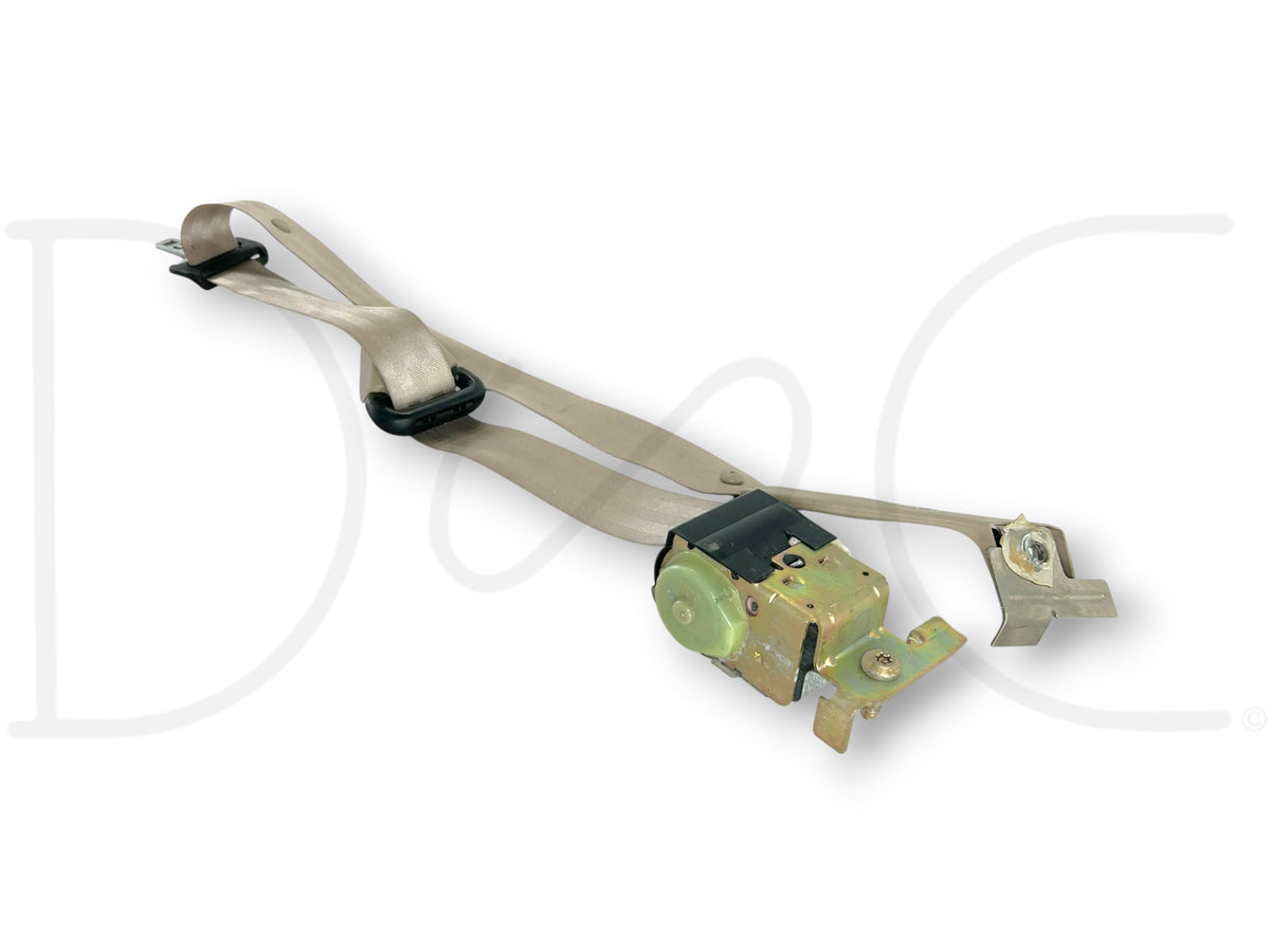 99-04 Ford F250 F350 Crew Cab LH Left Driver Rear Seat Belt Seatbelt Tan