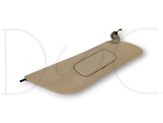 99-01 Ford F250 F350 RH Right Passenger Sun Visor Tan W/ Lighted Mirror OEM