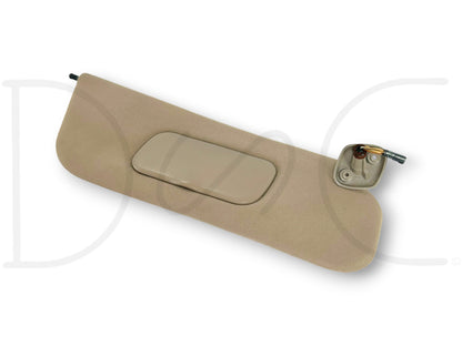 99-01 Ford F250 F350 RH Right Passenger Sun Visor Tan W/ Lighted Mirror OEM