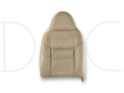 99-04 Ford F250 F350 Lariat RH Right Passenger Seat Back Cushion Tan Leather