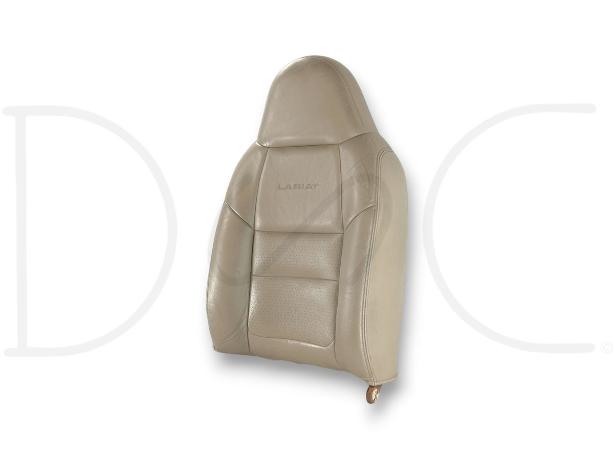99-04 Ford F250 F350 Lariat RH Right Passenger Seat Back Cushion Tan Leather