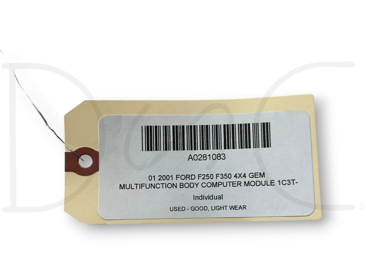 01 2001 Ford F250 F350 4X4 GEM Multifunction Body Computer Module 1C3T-14B205-Ec