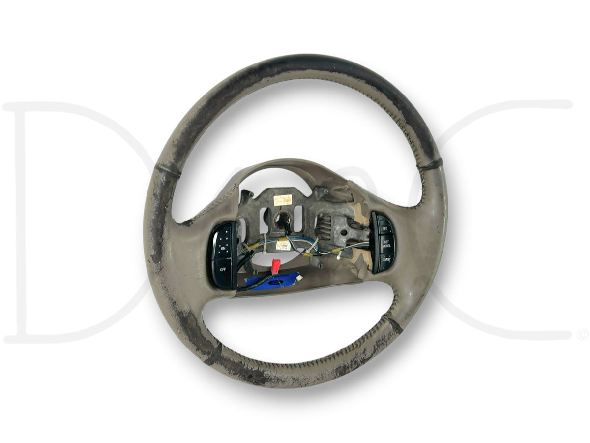 99-02 Ford F250 F350 Steering Wheel OE Tan Leather 1L3A-3F563-BAw *Blem*