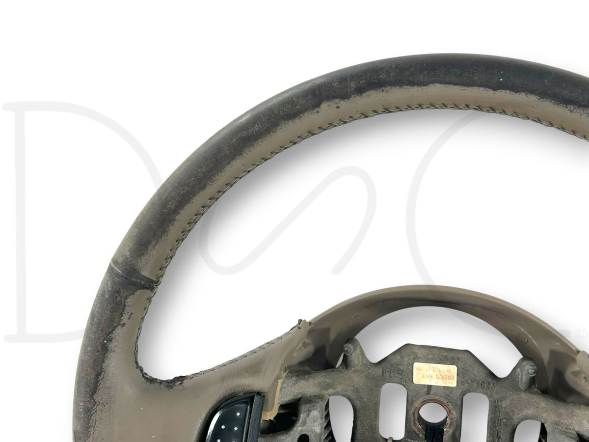 99-02 Ford F250 F350 Steering Wheel OE Tan Leather 1L3A-3F563-BAw *Blem*