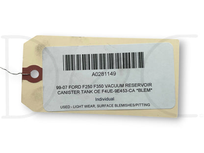 99-07 Ford F250 F350 Vacuum Reservoir Canister Tank OE F4UE-9E453-Ca *Blem*