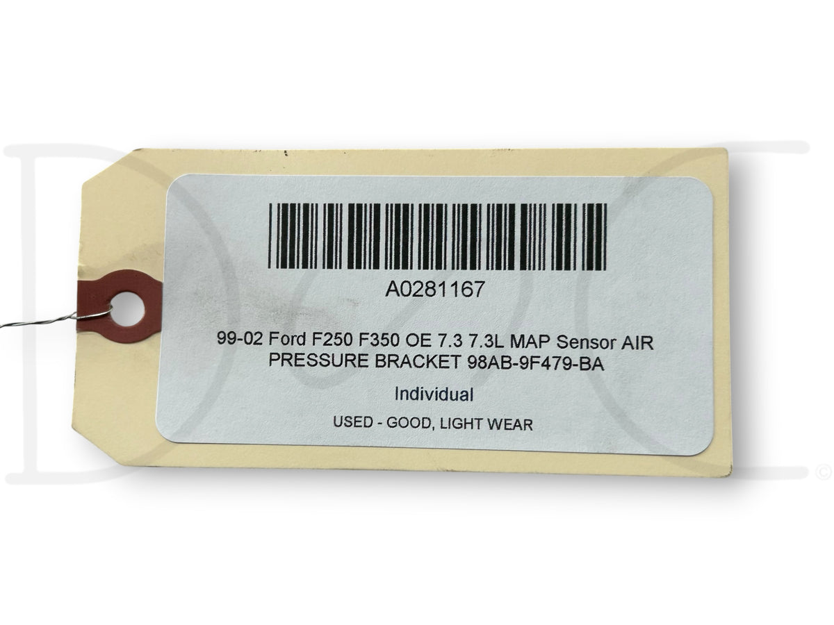 99-02 Ford F250 F350 OE 7.3 7.3L Map Sensor Air Pressure Bracket 98Ab-9F479-BA
