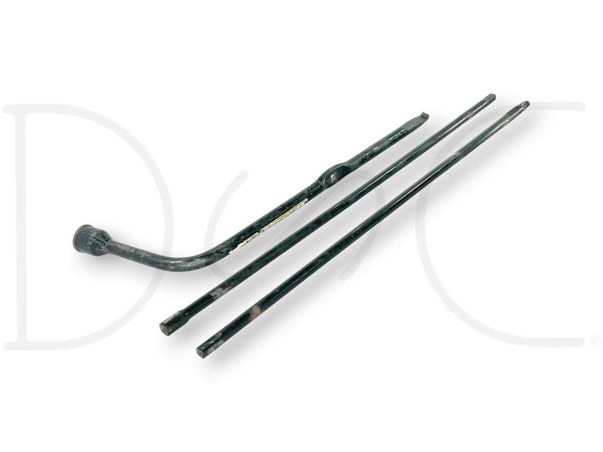99-02 Ford F250 F350 Spare Tire Lug Wrench Winch Carrier Rods Jack Tools OEM