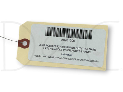 99-07 Ford F250 F350 Super Duty Tailgate Latch Handle Inner Access Panel
