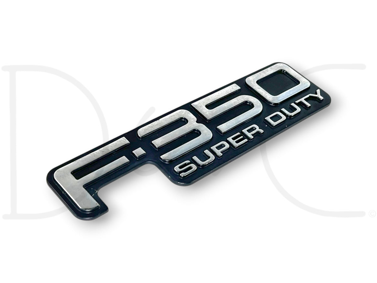 99-04 Ford F350 F-350 Super Duty Rear Tailgate Badge Emblem Plate OEM