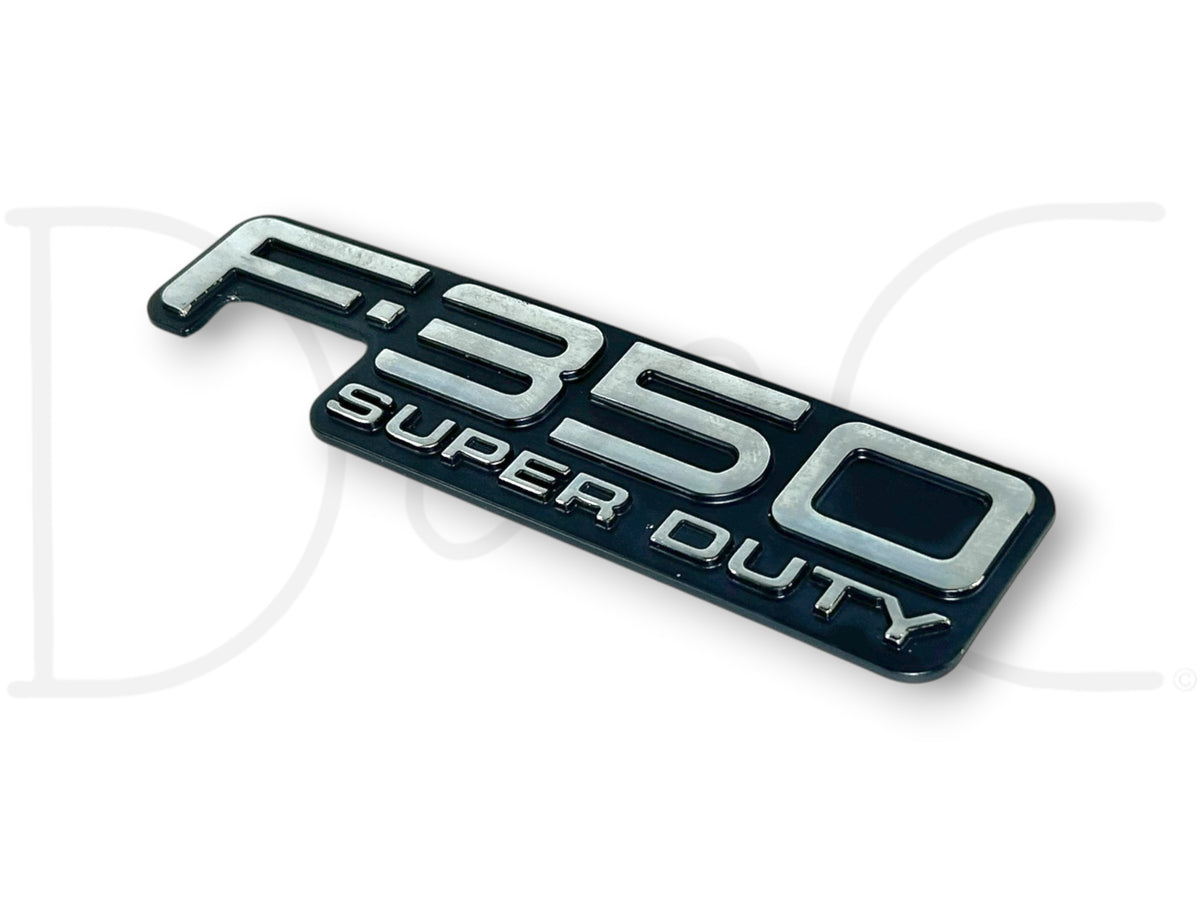 99-04 Ford F350 F-350 Super Duty Rear Tailgate Badge Emblem Plate OEM