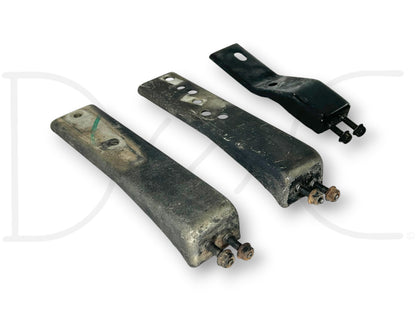 99-02 Ford F250 F350 7.3L Under Cab Exhaust Heat Shield Brackets OE Bracket Set