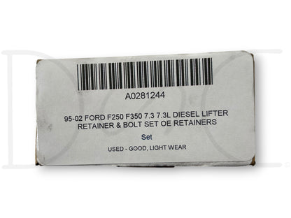 95-02 Ford F250 F350 7.3 7.3L Diesel Lifter Retainer & Bolt Set OE Retainers