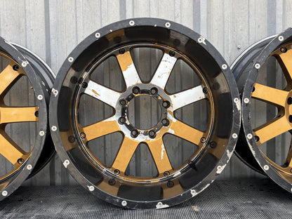 99-16 Ford F250 F350 Fuel 22" Wheel 22X12 Rim Set [4] 8X170MM