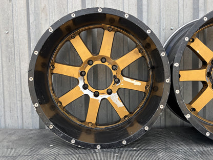 99-16 Ford F250 F350 Fuel 22" Wheel 22X12 Rim Set [4] 8X170MM